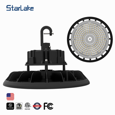 Okrągłe światło LED UFO Highbay Light z regulowaną mocą wattową, wybieraną temperaturą koloru