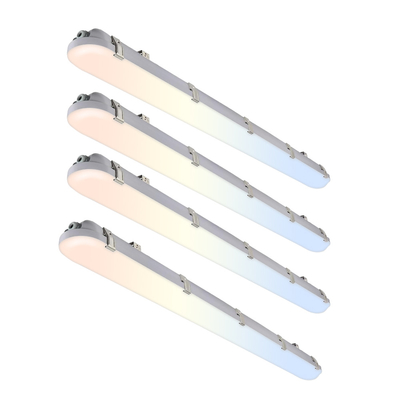 IP66 ETL FCC 15W-100W Węgło Trójodporne Światło Led Flat Trójodporny Batten Do Składów Fabryki Pyłu Żywnościowego Mroźne Przechowywanie