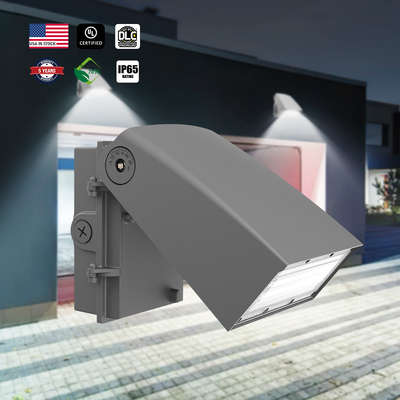 UL/DLC LED Wall Pack Light z fotocelle 30/40/50K Wybieralny 5600lm 11200lm 11200lm Regulowalny