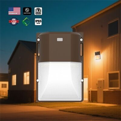 USA Stock Mini LED Wall Pack Light 18W 25W 30W ETL DLC Zewnętrzne oświetlenie bezpieczeństwa